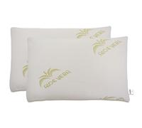 Baldiflex Emporio Coppia di Cuscini Saponetta Memory Foam Aloe Vera Altezza 11 cm Rigido