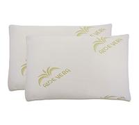 Baldiflex Emporio Coppia di Cuscini Saponetta Memory Foam H 15 cm, Aloe Vera - Altezza 15 cm