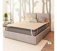 Baldiflex Emporio Correttore Materasso in Memory Foam Topper 140x180 cm H 8 cm con Rivestimento Ipoallergenico Traspirante, RIGIDO