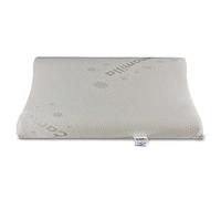 Baldiflex Emporio Cuscino Cervicale in Memory Ergonomico, Fodera Camomilla Rilassante, Sfoderabile e Lavabile, Misura 40x70 cm Anticervicale