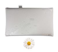 Baldiflex Emporio Cuscino Memory Foam Ergonomico Saponetta, Fodera Camomilla Rilassante, Sfoderabile e Lavabile, Misura 40x70 cm Alto 11 cm, Anticervicale