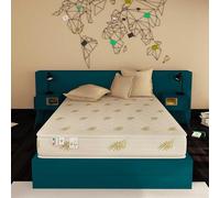 Baldiflex Emporio Easy 2.0 Materasso Memory Water Foam, Ortopedico, Antiacaro, Poliuretano, Bianco, 160 x 190 x 22 cm