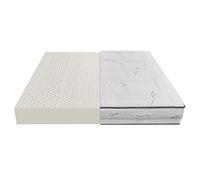 Baldiflex Emporio Materasso Lattice Matrimoniale 160x190 cm Alto 20 cm con 7 Zone a Portanza Differenziata e Fodera in Tessuto Silver Care Sfoderabile Antiacaro e Traspirante