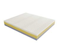 Baldiflex Emporio Materasso Matrimoniale Memory Foam 3 Strati Arcobaleno Super Comfort 160 x 190 cm, Fodera Aloe Vera