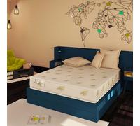 Baldiflex Emporio Materasso Memory Matrimoniale Alto 20 cm Duck, Rivestimento in Aloe Vera, Misura 140x190x20 cm