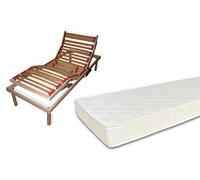 Baldiflex Emporio, Rete Motorizzata Elettrica Singola Ergonomica con Materasso Easy Memory 80 x 190 cm Cuscino Saponetta Memory Foam Omaggio