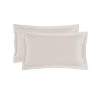 Baldiflex - Federe Cuscino 100% Cotone Percalle, 50x80 cm, Avorio