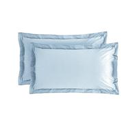 Baldiflex - Federe Cuscino 100% Cotone Percalle, 50x80 cm, Celeste