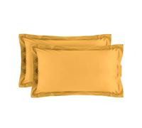 Baldiflex - Federe Cuscino 100% Cotone Percalle, 50x80 cm, Giallo Senape