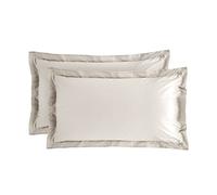 Baldiflex - Federe Cuscino 100% Cotone Percalle, 50x80 cm, Grigio Perla