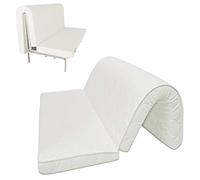 Baldiflex Materasso per Divano Letto Brio Pronto Letto, con Piega su Seduta, Ortopedico, ergonomico, Anallergico, 140x200x10cm