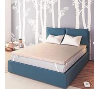Baldiflex Topper Correttore Materasso Matrimoniale in Memory Foam Fresh Wave, Fodera in Maxicool Sfoderabile, Fresco, Traspirante, ergonomico, antiacaro, 160 x 190 cm h 6 cm