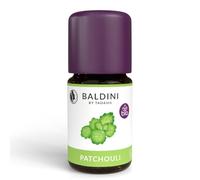 Baldini Olio di patchouli biologico 5 ml - 100% puro olio essenziale naturale - qualità alimentare - vegano - per alimenti, bevande e diffusore di aromi - dall'India