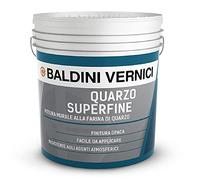 Baldini Vernici QUARZO SUPERFINE pittura murale riempitiva mascherante opaca monocomponente resistente agli agenti atmosferici per pareti esterne 0,75 lt bianco