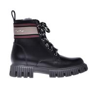 Baldinini - Anfibio con elastico logato in pelle nera - - Shoes - Donna - Nero - 39 1/2 EU