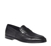 Baldinini Loafer Metal.Suede Black, Scarpe da Barca Uomo, Nero, 45