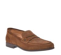 Baldinini Loafer Printed Split Suede Brown, Mocassini Uomo, Marrone, 44 EU