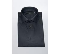 Baldinini Trend Black Cotton Men Shirt - IT44 | XS