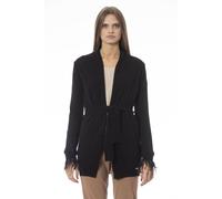 Baldinini Trend Black Wool Women Cardigan - M