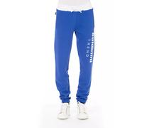 Baldinini Trend Blue Cotton Men Sport Pant - XXL