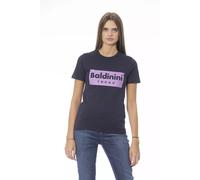 Baldinini Trend Blue Cotton Women T-Shirt - L