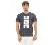 Baldinini Trend Gray Cotton Men T-Shirt - L