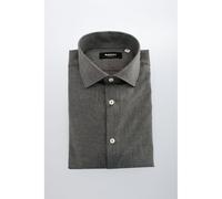 Baldinini Trend Gray Cotton Men's Shirt - 4XL