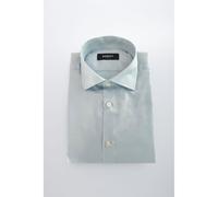 Baldinini Trend Light Blue Cotton Men Shirt - IT44 | XS