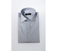 Baldinini Trend Light Blue Cotton Men Shirt - S