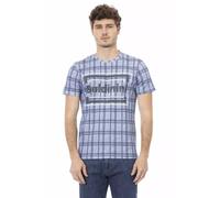 Baldinini Trend Light Blue Cotton Men T-Shirt - S