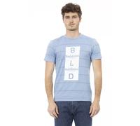 Baldinini Trend Light Blue Cotton Men T-Shirt - XL
