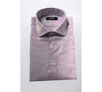 Baldinini Trend Purple Cotton Men Shirt - L