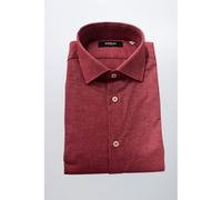 Baldinini Trend Red Cotton Men's Shirt - XL