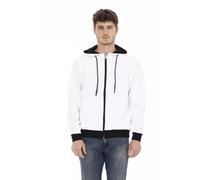 Baldinini Trend White Cotton Men's Hoodie - 4XL