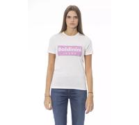 Baldinini Trend White Cotton Women T-Shirt - M