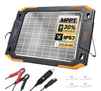 BALDR Caricabatteria e mantenitore a energia solare da 13 W 12 V, regolatore di carica MPPT intelligente integrato, impermeabile, (VR1213)