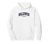 Baldwin Florida Vintage Athletic Sports Design Felpa con Cappuccio
