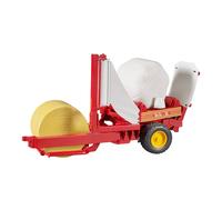 Bale Wrapper With Ockery And Round Bale