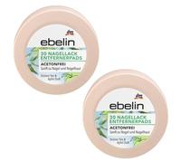 Balea - Cuscinetti di rimozione per unghie, senza acetone, curativi, senza acetone, delicato e nutriente, dimensioni da viaggio, 2 x 30 tamponi