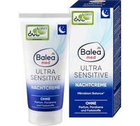 Balea Med Ultra Sensitive Crema Notte - Lenitivo Cura del viso per pelli molto sensibili - Supporta l'equilibrio del microbioma - Senza profumi, parabeni e coloranti - Vegano - 50 ml