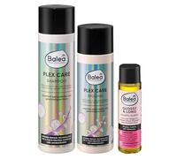 Balea Professional Set di 3 per la cura dei capelli danneggiati: Shampoo PLEX CARE (250 ml) + Balsamo PLEX CARE (200 ml) + 1 Olio per capelli Elixier GLOSSY LONG cura intensiva (20 ml), 470 ml