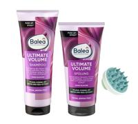 Balea Professional Shampoo Ultimate Volume, 250 ml + balsamo Ultimate Volume, 200 ml + spazzola massaggiante per cuoio capelluto
