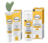 Balea Set da 2 - Beauty Expert Vitamina C Siero Crema SPF 30 (50 ml) + Beauty Expert Vitamina C Eye Booster Crema Occhi (15 ml) + Bonus Gua Sha Massaggiatore Viso
