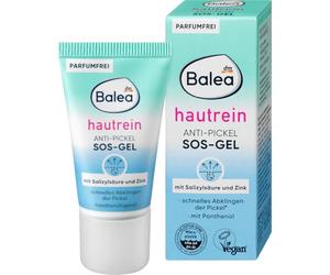 Balea Set da 2 pezzi per la cura della pelle: SOS-gel anti-brufolo contro i batteri che causano brufoli con acido salicilico, zinco e proprietà lenitive della pelle (15 ml) + gel doccia VAMOS A LA