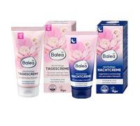 Balea Set di 2 creme per la cura della pelle: crema da notte ricca, idratante intensa con olio di mandorle (50 ml) + crema giorno ricca idratazione intensa con olio di mandorle (50 ml) SPF 15, 100 ml