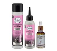 Balea - Siero per capelli anti-grigio 150 ml + shampoo anti-grigio Balea Crescita + olio per la cura dei capelli Dr Parixir anti-caduta Siero anti-caduta