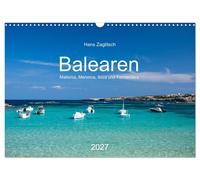 Baléares - Majorque, Minorque, Ibiza et Formentera (Calendrier mural 2027 DIN A3