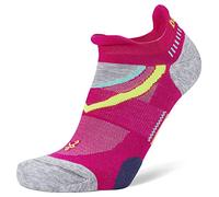 Balega Ultraglide Cushioning Performance No Show Athletic Running Socks for Men and Women (1 Pair), Electric Pink/Midgrey, Large