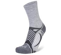Balega Unisex Ultralight Crew Calzini da corsa, Grigio/Bianco, Large,EU Dimensione 43-45.5