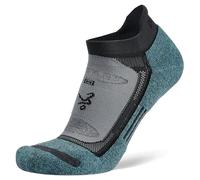 Balega Unisex Blister Resist No Show Calzini da corsa, Grigio/Blu, Large, EU Dimensione 43-45.5
